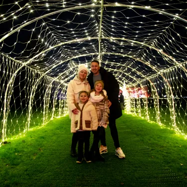 Light Trail at Christmas at the Castle at Warwick Castle
